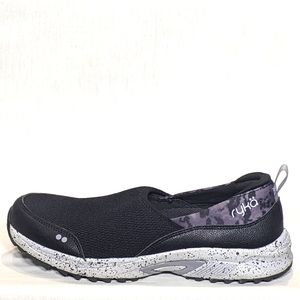 NEW Ryka Womens Sky Walk Chill Slip On Trail Shoe black/grey Sz 8.5
